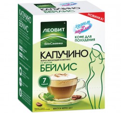 Кофе, Худеем за неделю 9 г 7 шт Капуччино жиросжигающий со вкусом бейлис