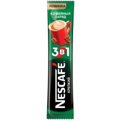 Кофе, Nescafe (Нескафе) 16 г 3 в 1 крепкий