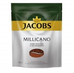 Кофе, Jacobs (Якобс) 75 г №1 Монарх Милликано молотый в растворимом мягк. упак.