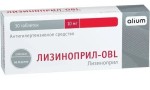 Лизиноприл-OBL, таблетки 10 мг 30 шт